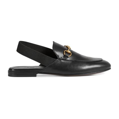 gucci sling black|gucci slingback loafer.